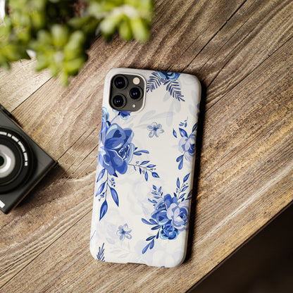 French Blue and White Toille, Slim Phone Cases, Case-Mate IPHONE16 and all sizes