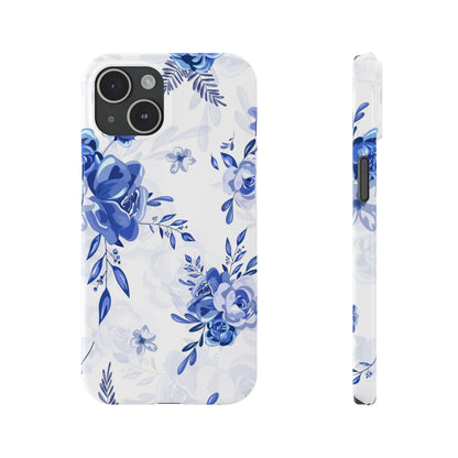 French Blue and White Toille, Slim Phone Cases, Case-Mate IPHONE16 and all sizes