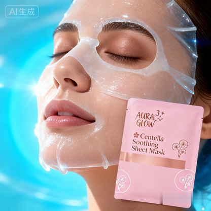Aura Glow Centella Sheet Mask | Lightweight Face Mask for Daily Skin Comfort