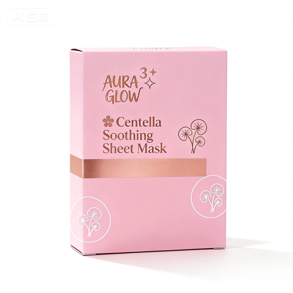 Aura Glow Centella Sheet Mask | Lightweight Face Mask for Daily Skin Comfort